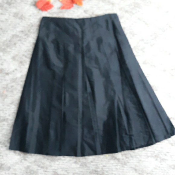 Gypsy By Karen Fowler Women Black Silk Skirt SZ 4 - Picture 1 of 2